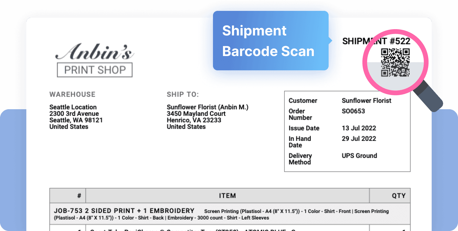 A receipt with barcode