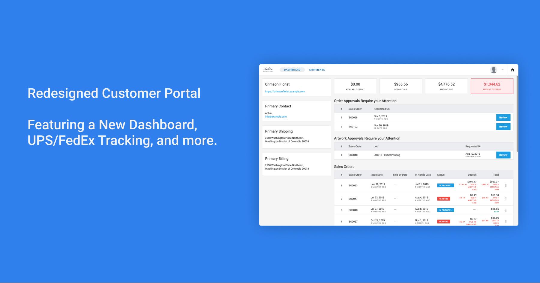 Redesigned Customer Portal